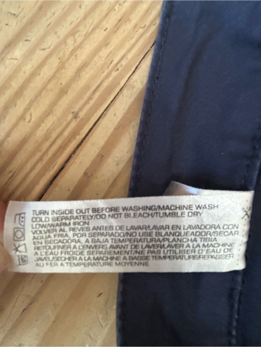 Unionbay Junior’s Navy Blue Jean Shorts. Size 7 - Picture 9 of 9